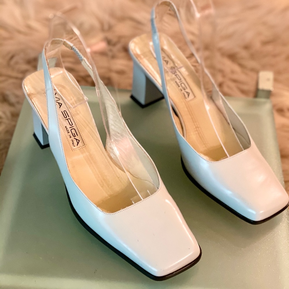 Via Spiga Powder Blue Slingback